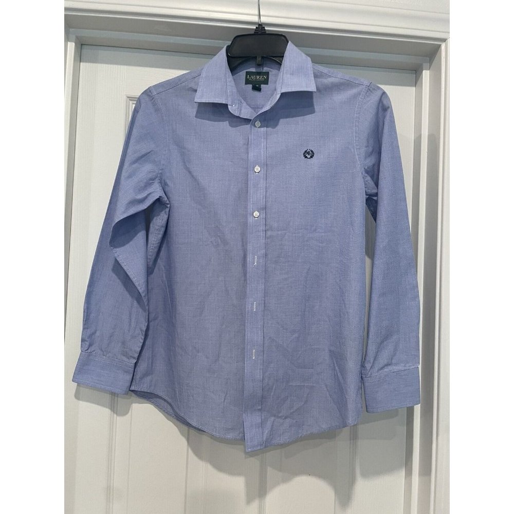 Lauren Ralph Lauren Shirt Womens 18 Button Up Blue